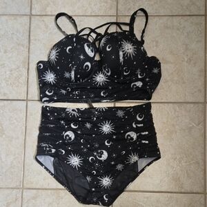 Torrid Black Sun and Moon Bikini